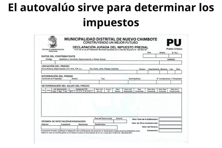 para que sirve el autovaluo